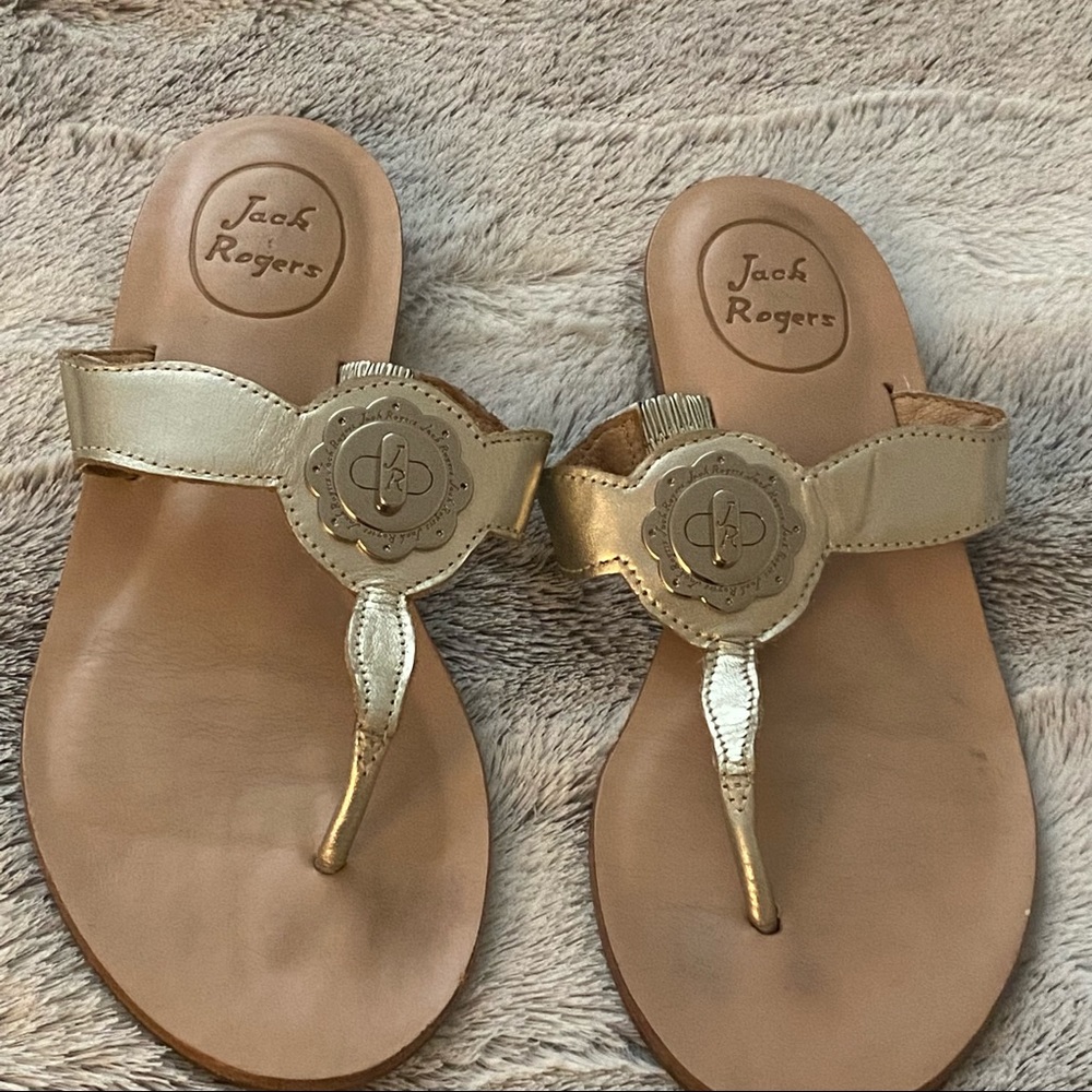 Jack Rogers lilah low wedge sandal size 7